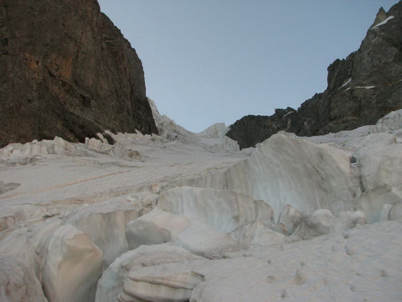 Средняя часть Ушбинского ледопада